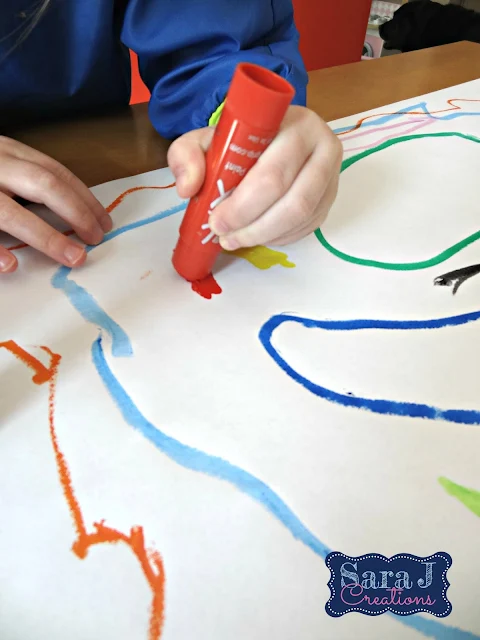 Painting made easy for kids.  No mess but still all the fun. Kwik Stix are easy to use tempera paint sticks.  