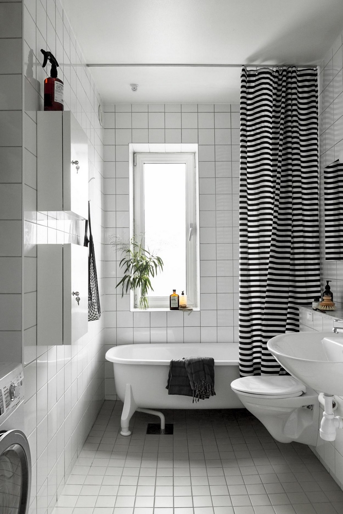 white home with beige and orange details