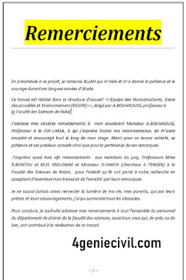 Exemple de remerciement pfe word doc