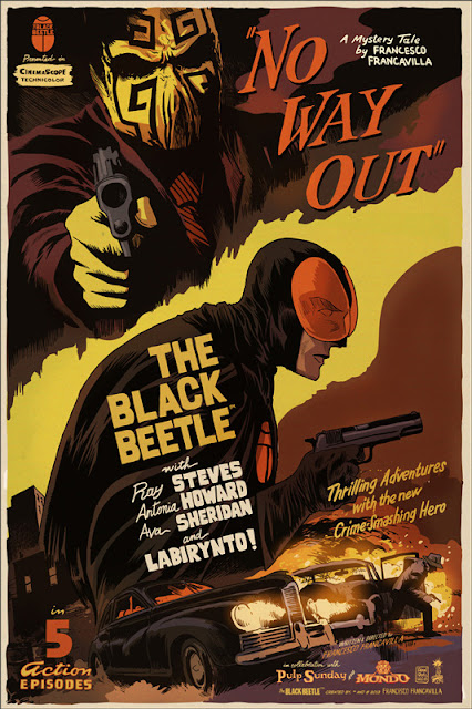 The Black Beetle Standard Edition Screen Print by Francesco Francavilla