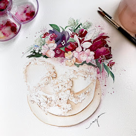 Daily Inspiration: Watercolour, Pink Champagne Poke Cake & Things I ...