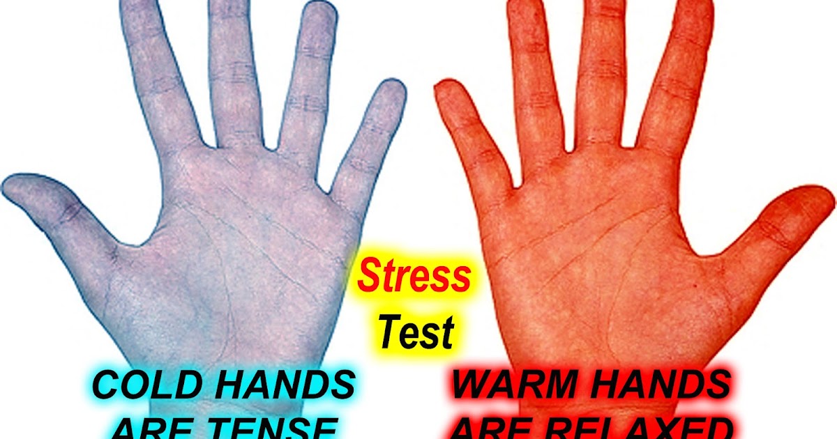 Stress, Anxiety, Biofeedback, Relaxation Skills One Hand Warmer than