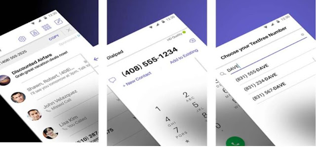 تطبيق Text Free للحصول على ارقام امريكية مجانا 