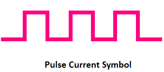 pulse current symbol, symbol of pulse current