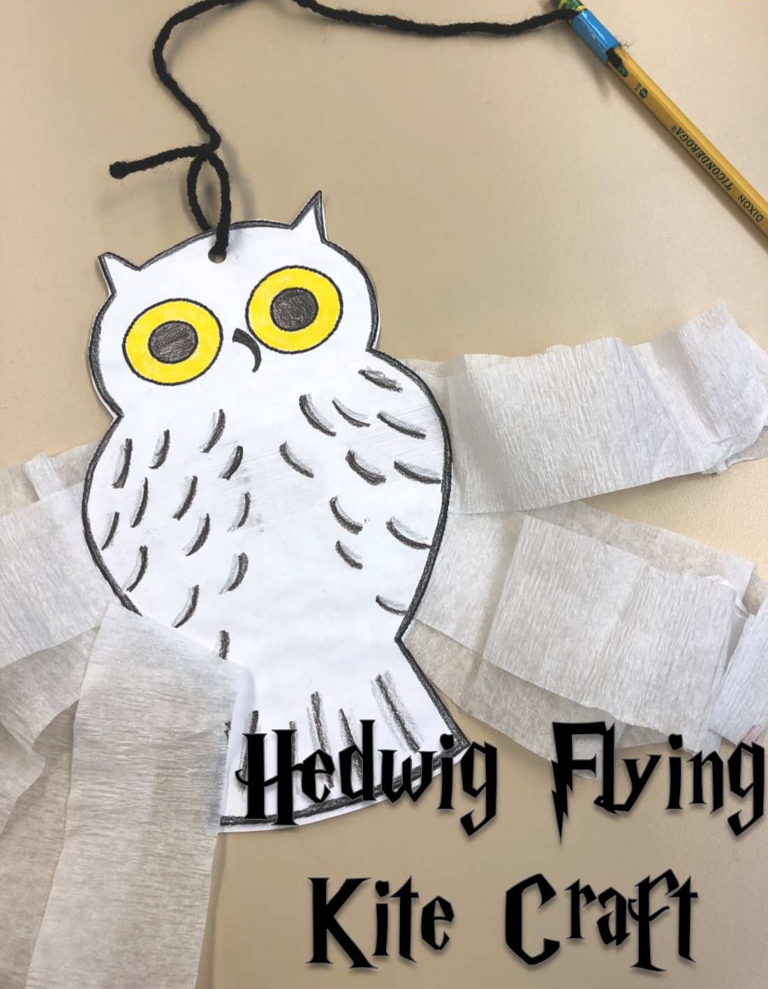 DIY Hedwig Owl Notepad - Crafting Cheerfully