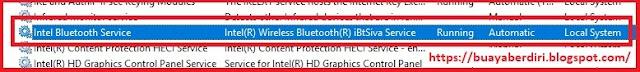 Layanan Bluetooth Intel Windows 10