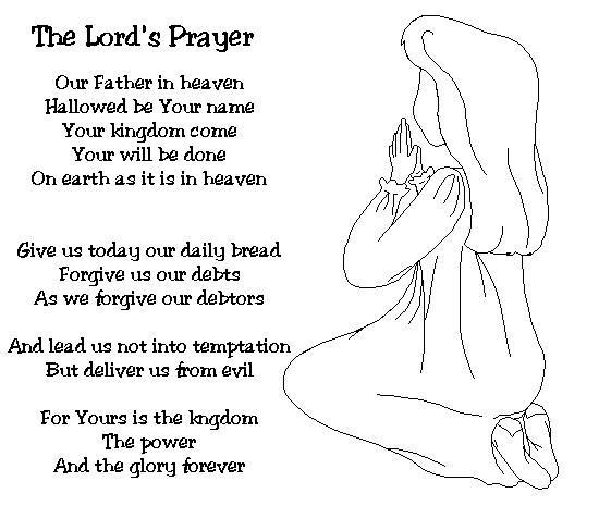 hail mary prayer coloring pages for children - photo #32