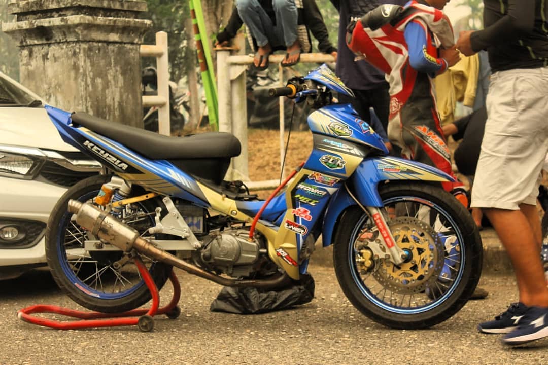 Modifikasi Jupiter Z Warna Biru Polos, Metalik, Tosca, Laut, Muda, Asli