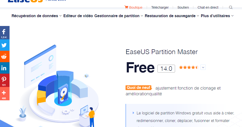 Infos Technos Informatique Videos Hifi Photos Agrandir Une Partition Systeme D Un Disque Dur