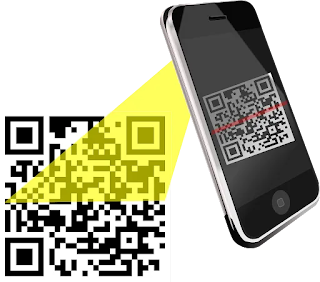 phone scanning the qr code