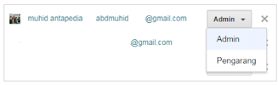 Cara menambah admin di blog