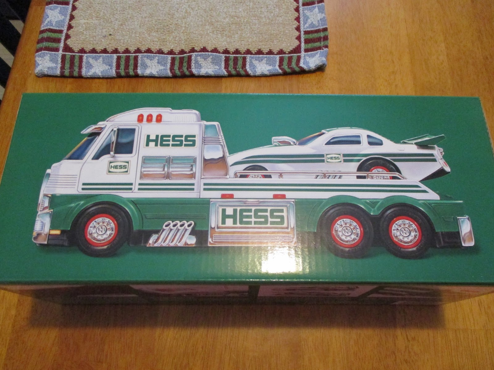 hess toy truck and dragster