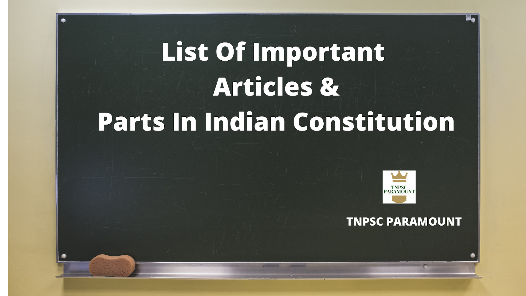 List Of Important Articles Parts In Indian Constitution