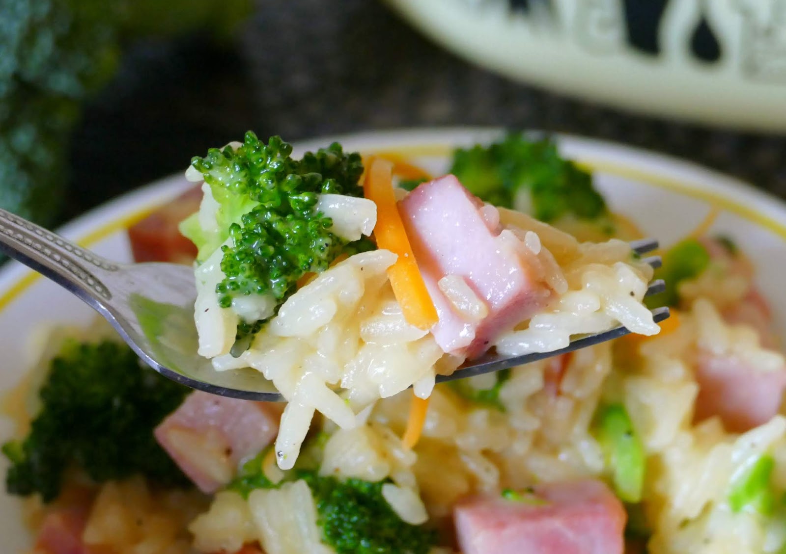 Cheesy Ham and Broccoli Rice Skillet Recipe