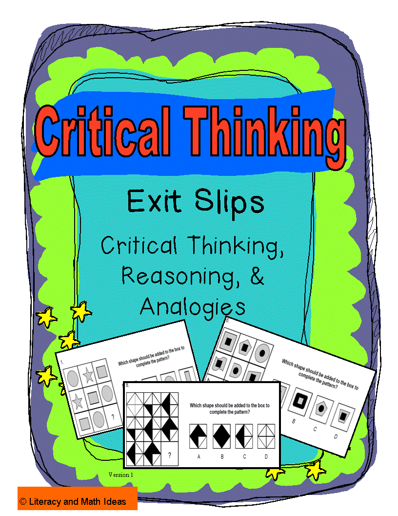 teaching thinking skills Teaching critical thinking skills in math