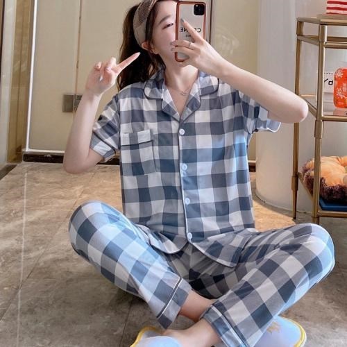 Đồ bộ nữ Pijama mặc nhà áo cộc quần dài HÀN QUỐC cute đáng yêu