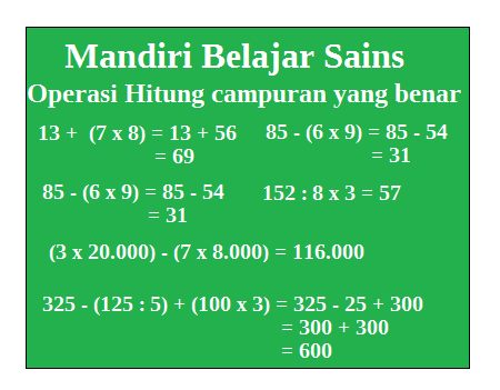 44++ Kunci jawaban matematika kelas 6 operasi hitung campuran bilangan cacah info