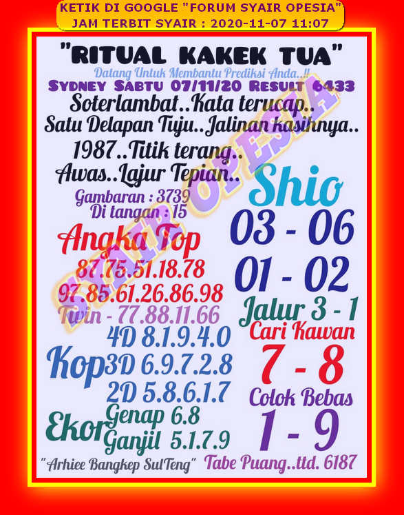 Code Syair Sdy Surabaya