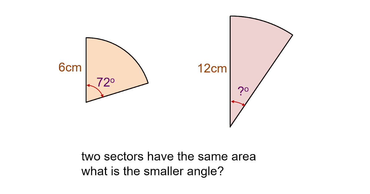 MEDIAN Don Steward mathematics teaching: arc length and sector area