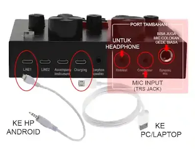 Cara merekam audio internal android menggunakan soundcard