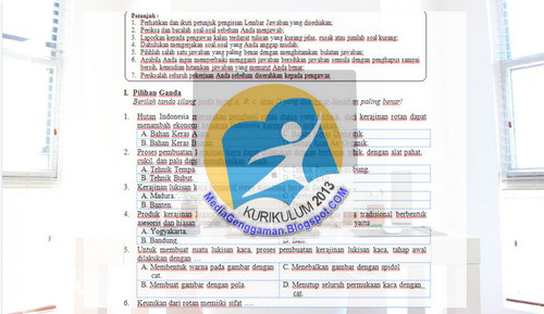 Soal UTS SMP Prakarya Kelas 9 K13 Kurikulum 2013 Revisi Semester 1 Media Genggam Soal PAS, UAS, PTS