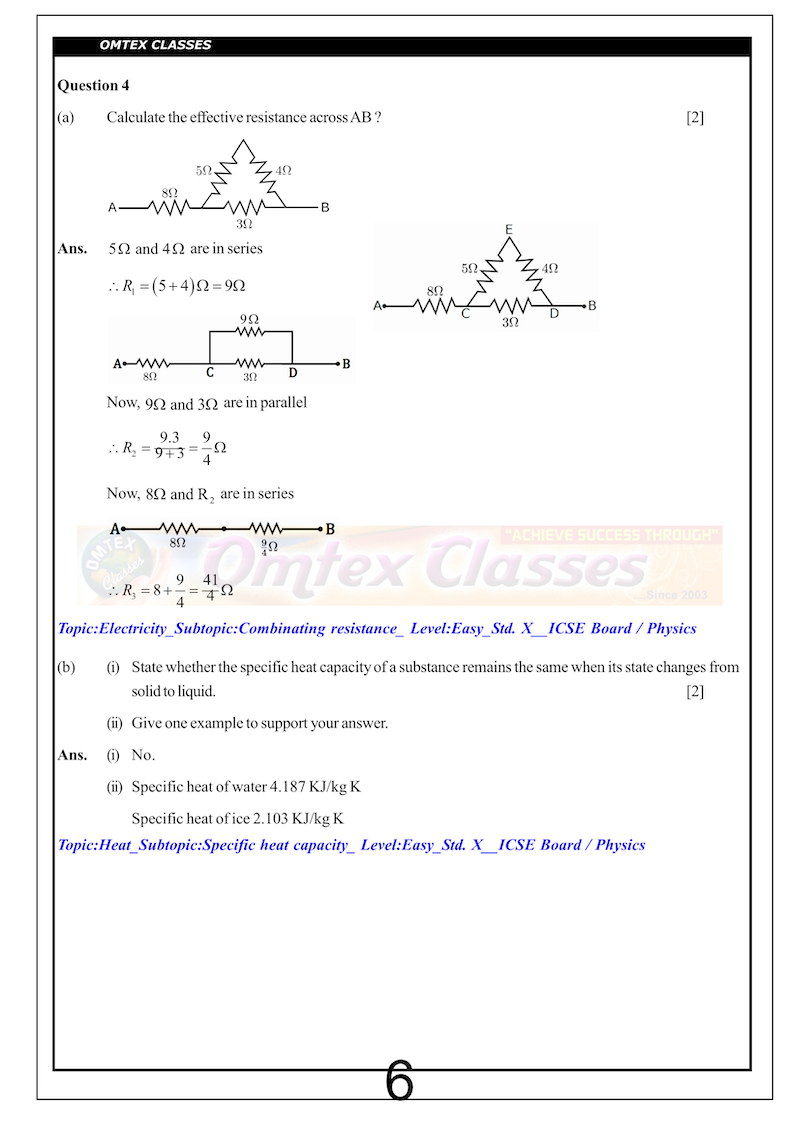X_ICSE Board_Official_Physics (Science Paper-1)__Solutions_[05.03.2019]