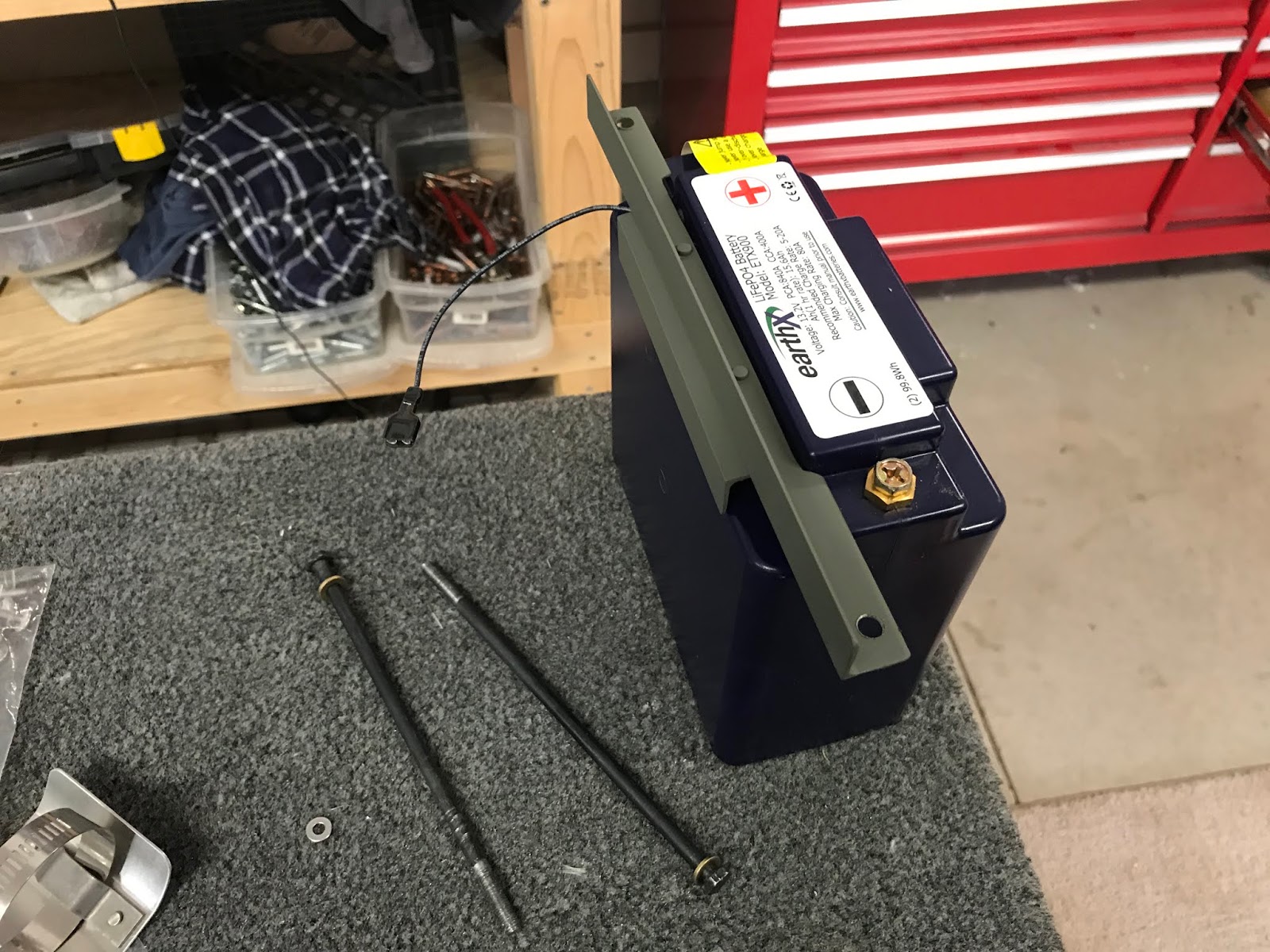 Operation "RV10" EarthX Battery Bracket