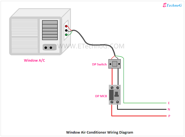 Air Conditioner Connection and Wiring Diagram - ETechnoG