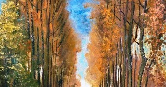 Mixtura Quadri Viale Con Pioppi In Autunno Vincent Van Gogh