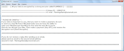 Flamingo Ransomware Flamingo Ransomware