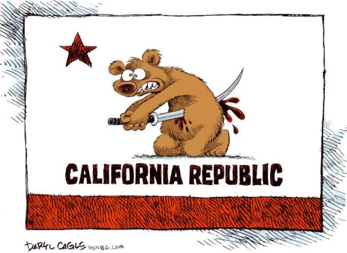 Presumptuous Politics Sanctuary State California Cartoons
