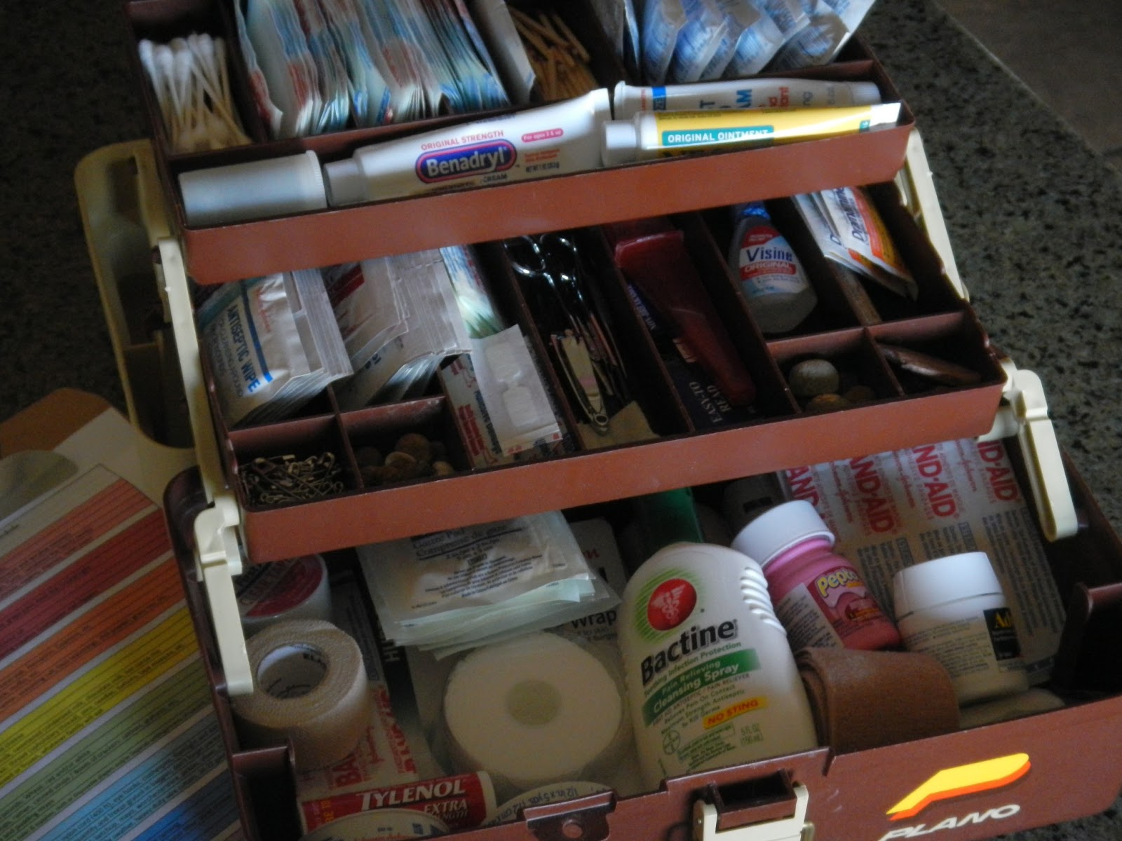 Time of Our Lives March Week 1 Firstaid items