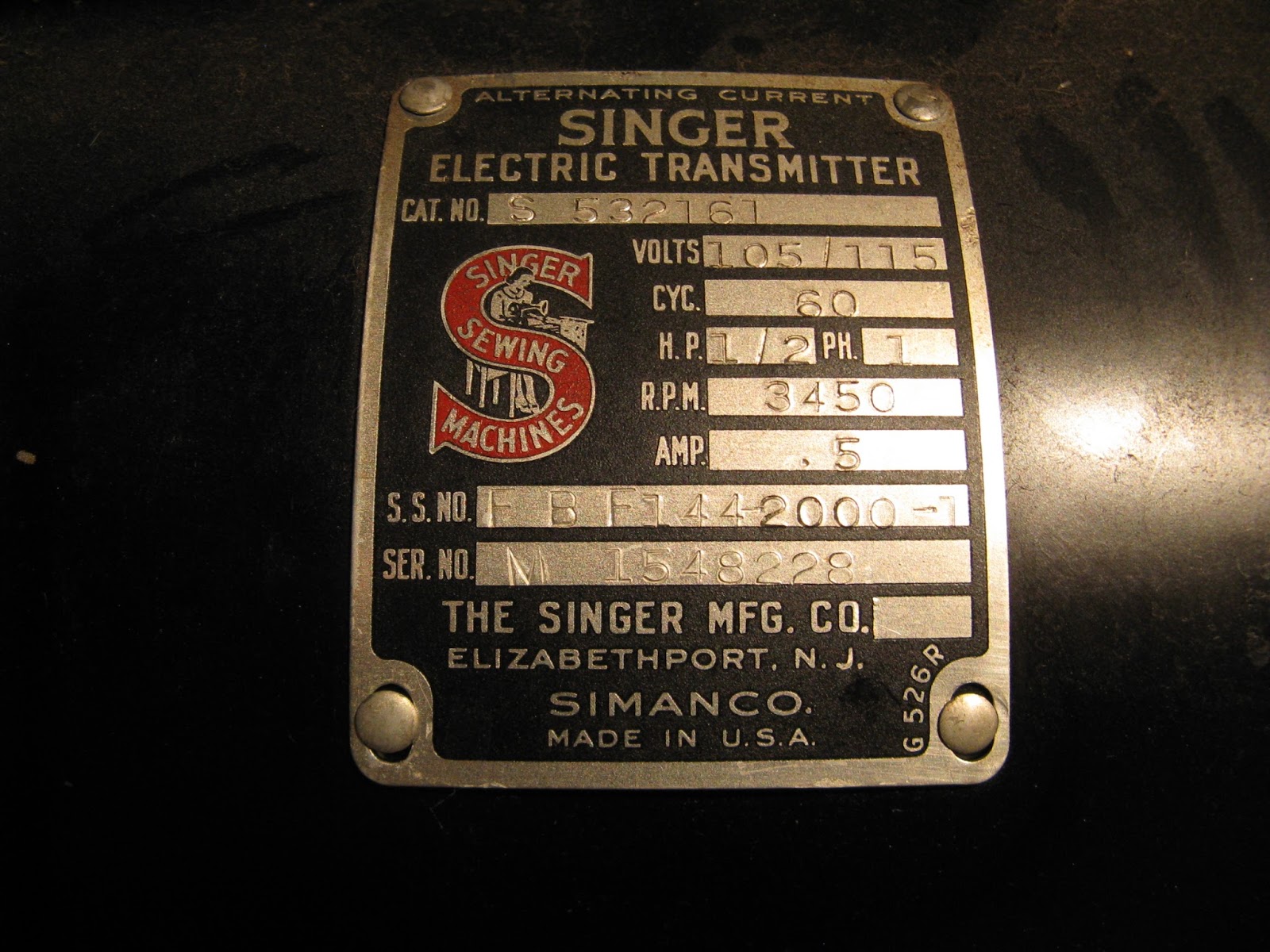 Sewing Machine Nut: Industrial Strength - Singer 111W155