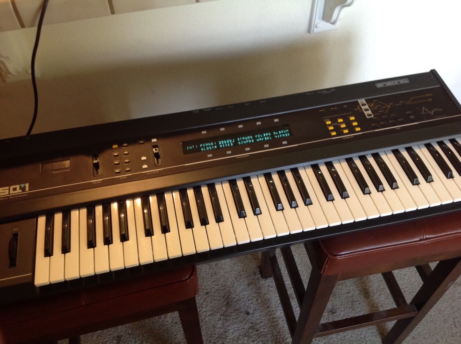 MATRIXSYNTH Ensoniq ESQ1 Vintage Synth Keyboard Digital Wave Synthesizer