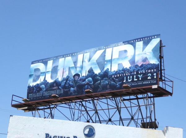 Dunkirk film billboard Westwood Boulevard Dunkirk film billboard