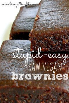Fudgy, chocolatey, rich raw vegan brownies that are so simple to make! You will keep coming back to this recipe over and over again.