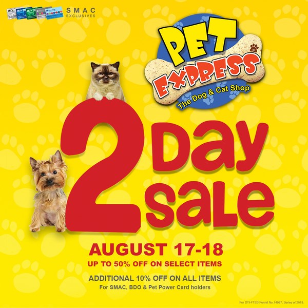 Manila Shopper Pet Express 2day SALE Aug 2019