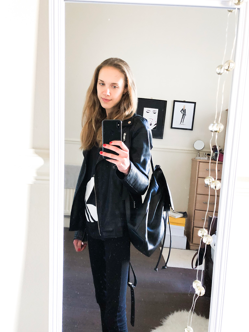 All black sporty outfit - Kokomusta sporttinen asu