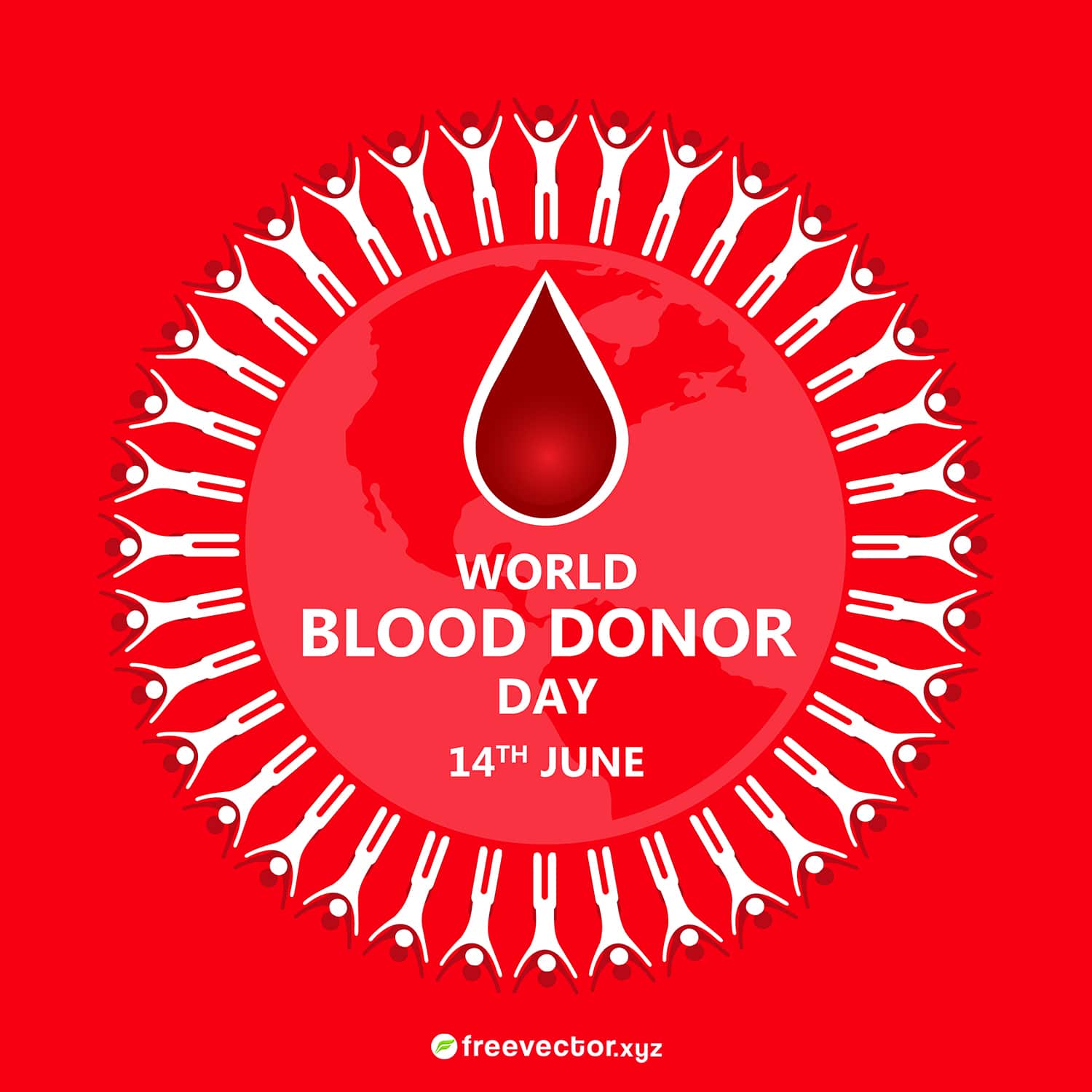 Free vector Illustration Of World Blood Donor Day Background