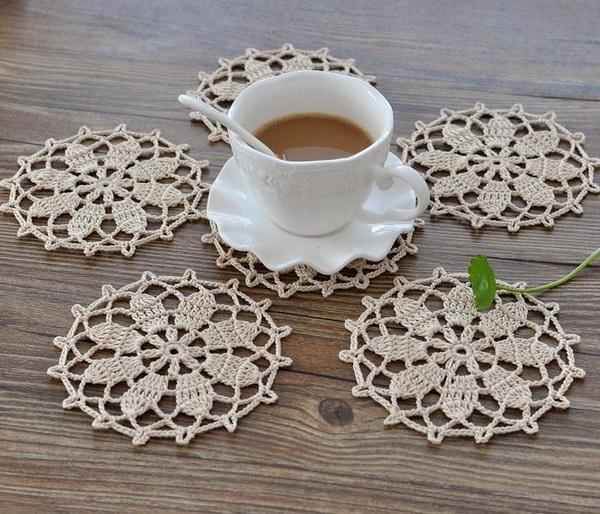 Crochet Flower Coaster Pattern Beautiful & Easy