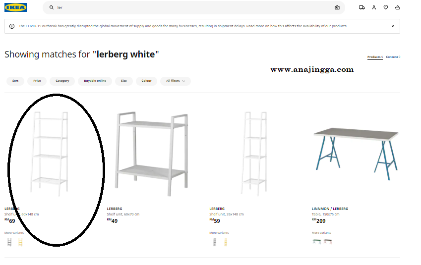 Cara check stok produk IKEA sebelum pergi shopping di store