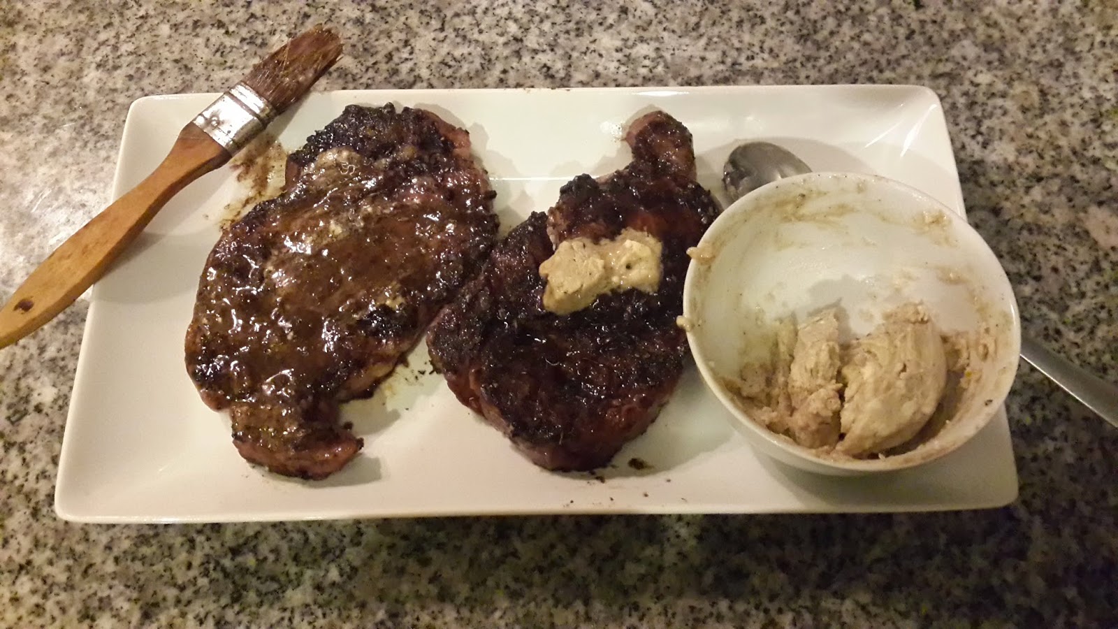 The BBQ Bible Espresso Glazed Steaks with a Cheesy Coffee & Butter Topping