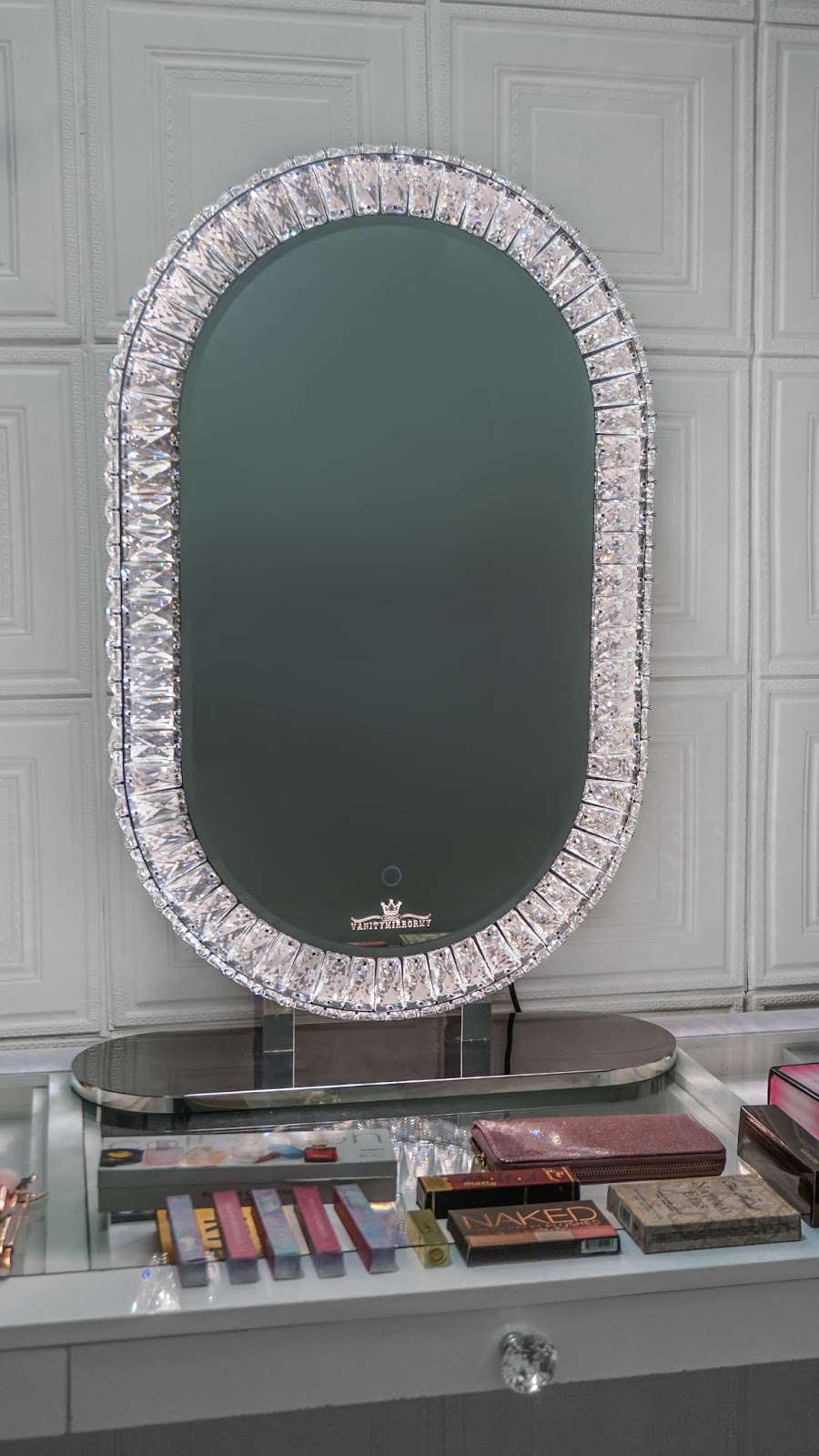 Swarovski Crystal Vanity Mirror Vanity Mirror Malaysia Termurah Murah Cermin Solekan Lampu