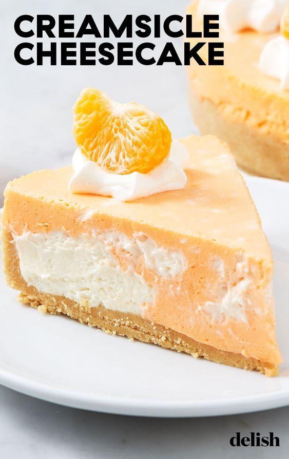 Creamsicle Cheesecake healthy recipes with chicken