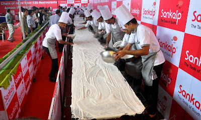 Ahmedabad, Dosa, Event, Food, India, Longest, Sankalp restaurant, Guinness World Record, 