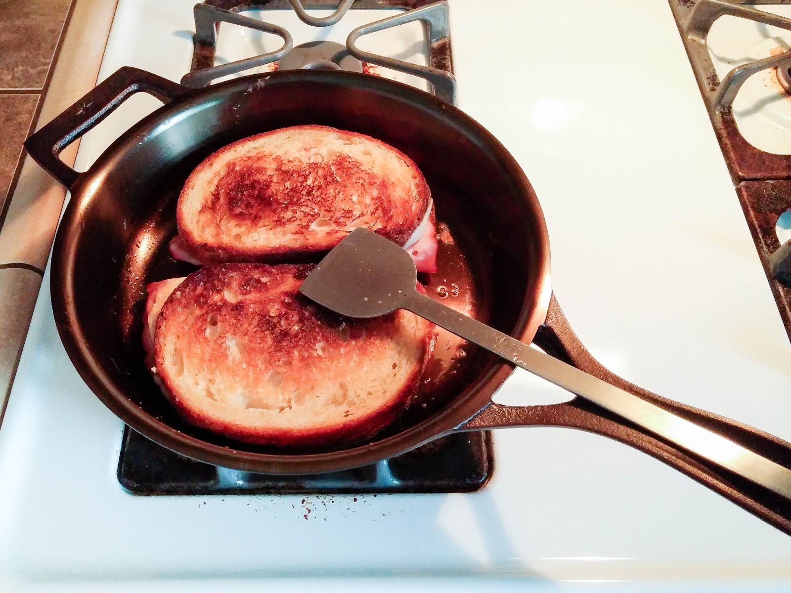 Stargazer Cast Iron - Bare vs seasoned: the same skillet, before and after.  Most people don't realize that cast iron begins its life looking like any  other metal, silvery and shiny. The