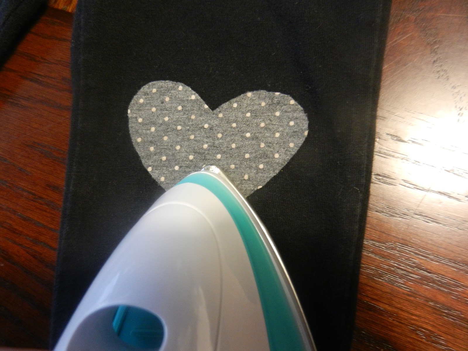 Rifles and Ruffles DIY (nosew) Heart Knee Patch Pants