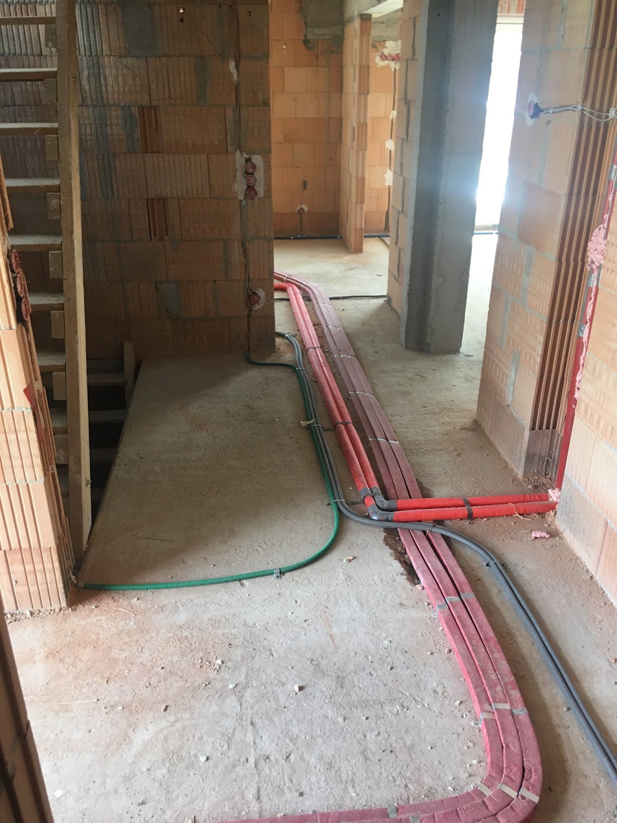 Die Rohre sind verlegt