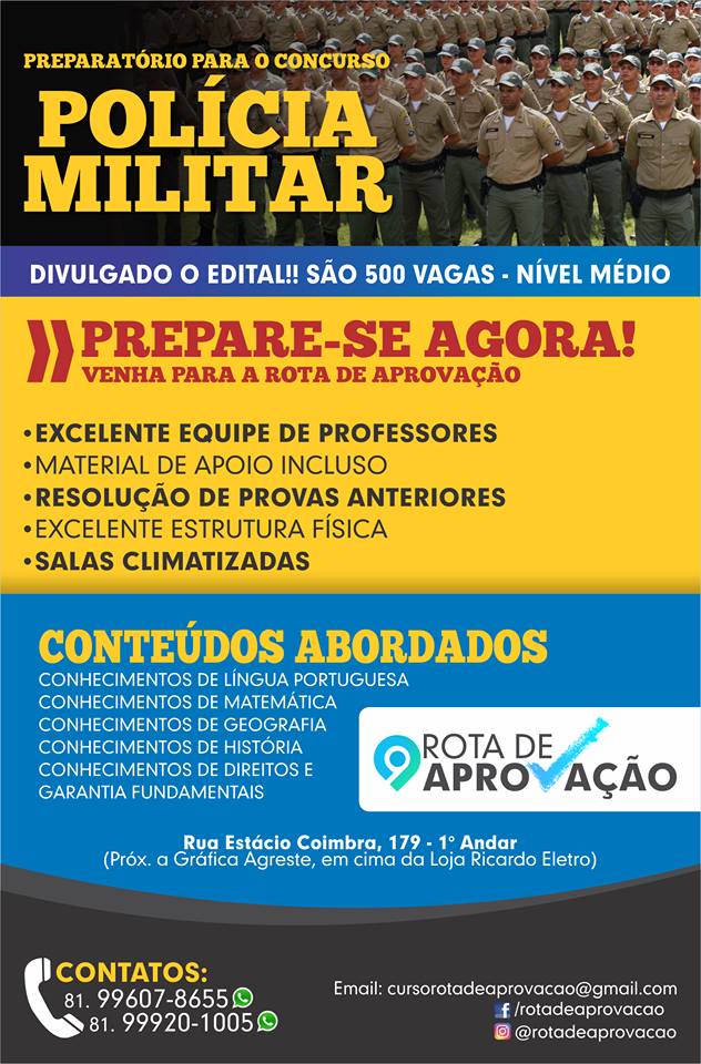 Concurso PM PE - Conhecimentos de Direitos e Garantias Fundamentais 