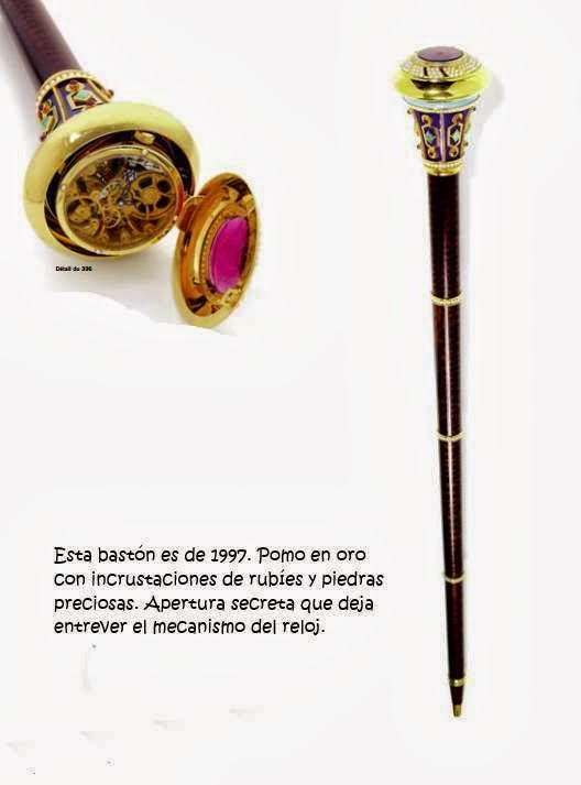 Este bastón joya sólo se fabrica bajo pedido. Su precio puede oscilar entre los 10.000 y 15.000 eruos.